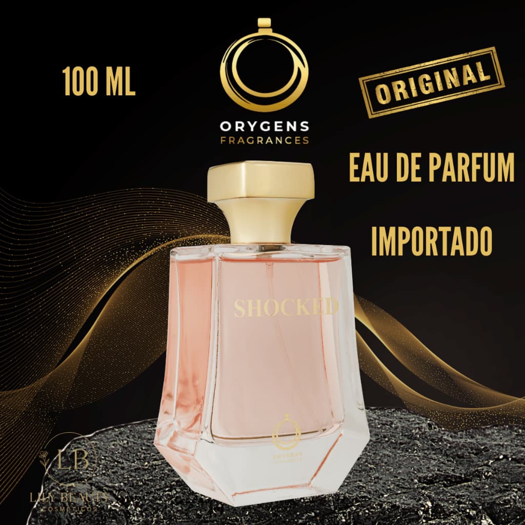 Perfume Feminino Shocked Importado Árabe Floral/Frutado Eau de Parfum 100ML Orygens