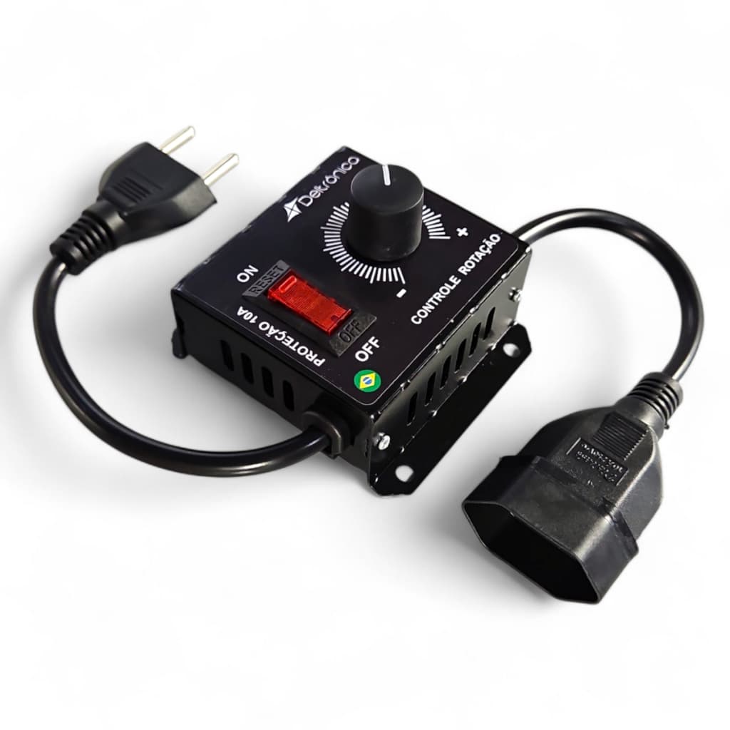 Dimmer Controlador De Velocidade Motor AC Bivolt 110V 220V Deltronica Para Lixadeira Esmerilhadeira Furadeira Ventilador