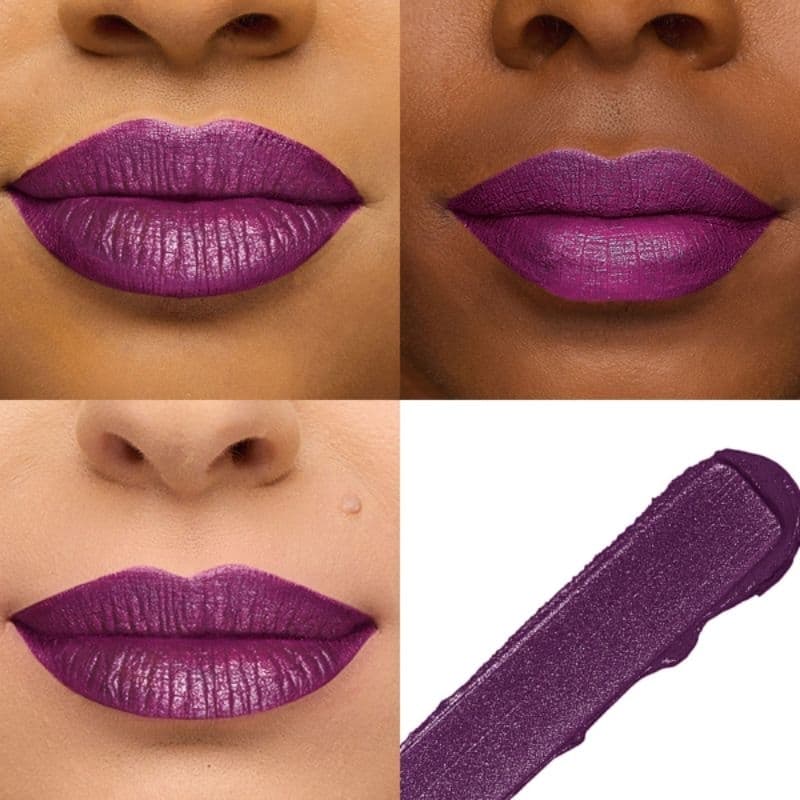 Batom Líquido Matte Glitter Effect Avon Power Stay (PURPURA DESLUMBRANTE)