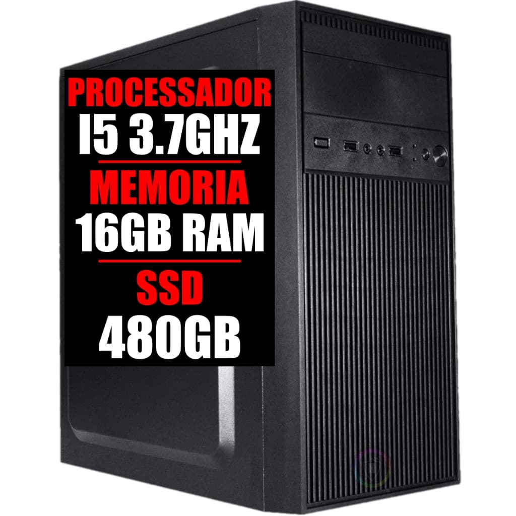PC COMPUTADOR SERVIDOR INTEL I5 3.7GHZ, 16GB RAM, SSD 480GB