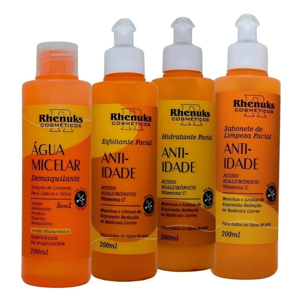Kit Skin Care Anti Idade Rhenuks - 4 Itens