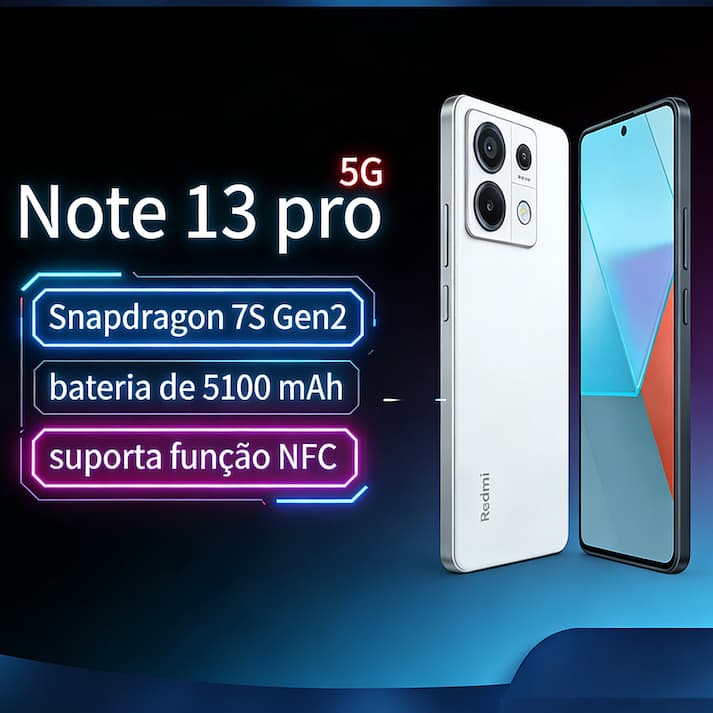 Original Xiaomi Redmi Note 13 Pro 5G Snapdragon 7S Gen2 Smartphone 6,67" NFC 5100mAh Global Rom