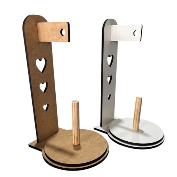 Suporte para Linhas e Barbantes / Porta cones de fios até 1 kg / Artesanato Crochê Tricô