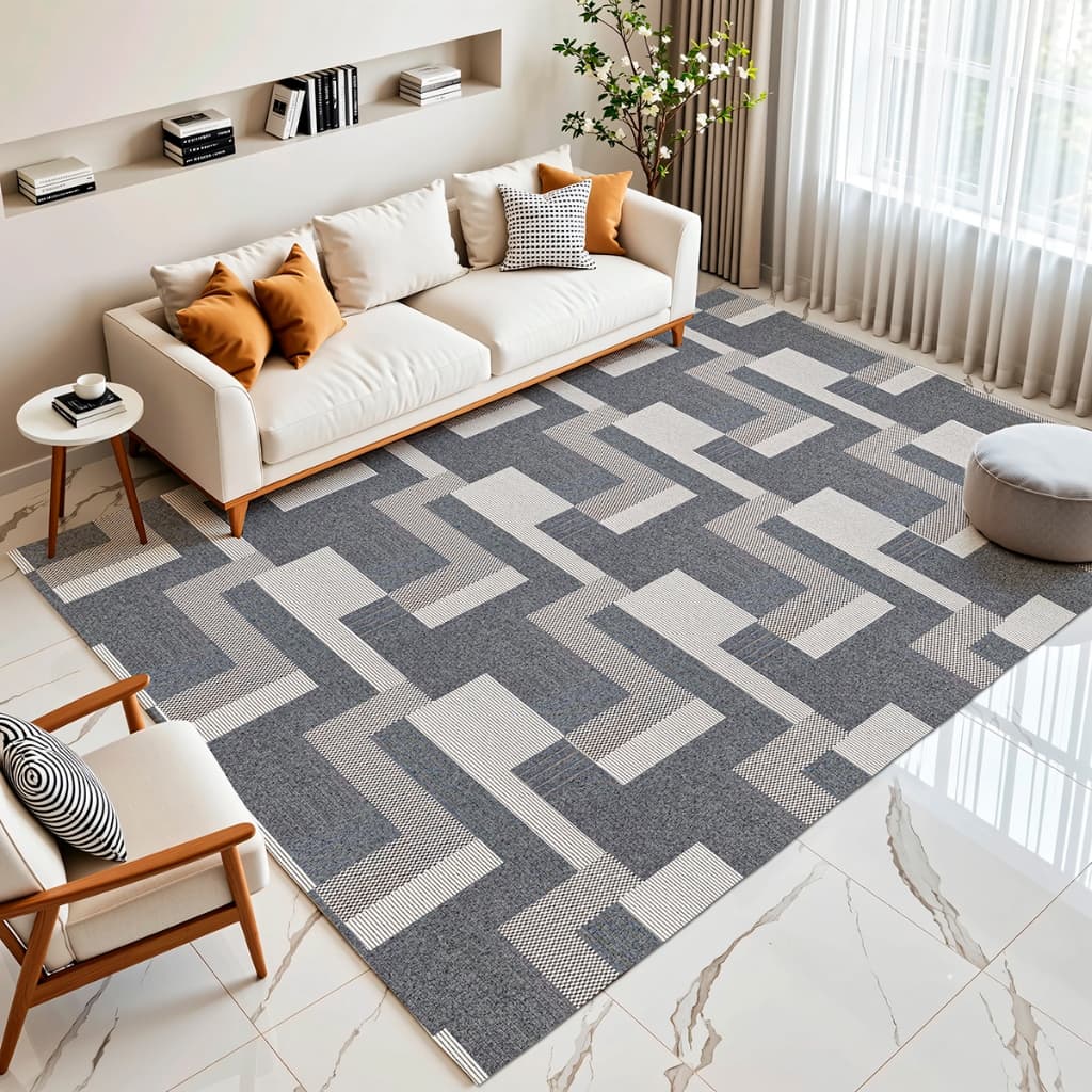 Tapete Maya Antiderrapante 2,00m x 2,50m Design Moderno Ideal para Sala Quarto