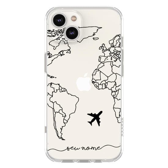 Capinha de Celular Mapa Mundi Manuscrita - Diversos Celulares