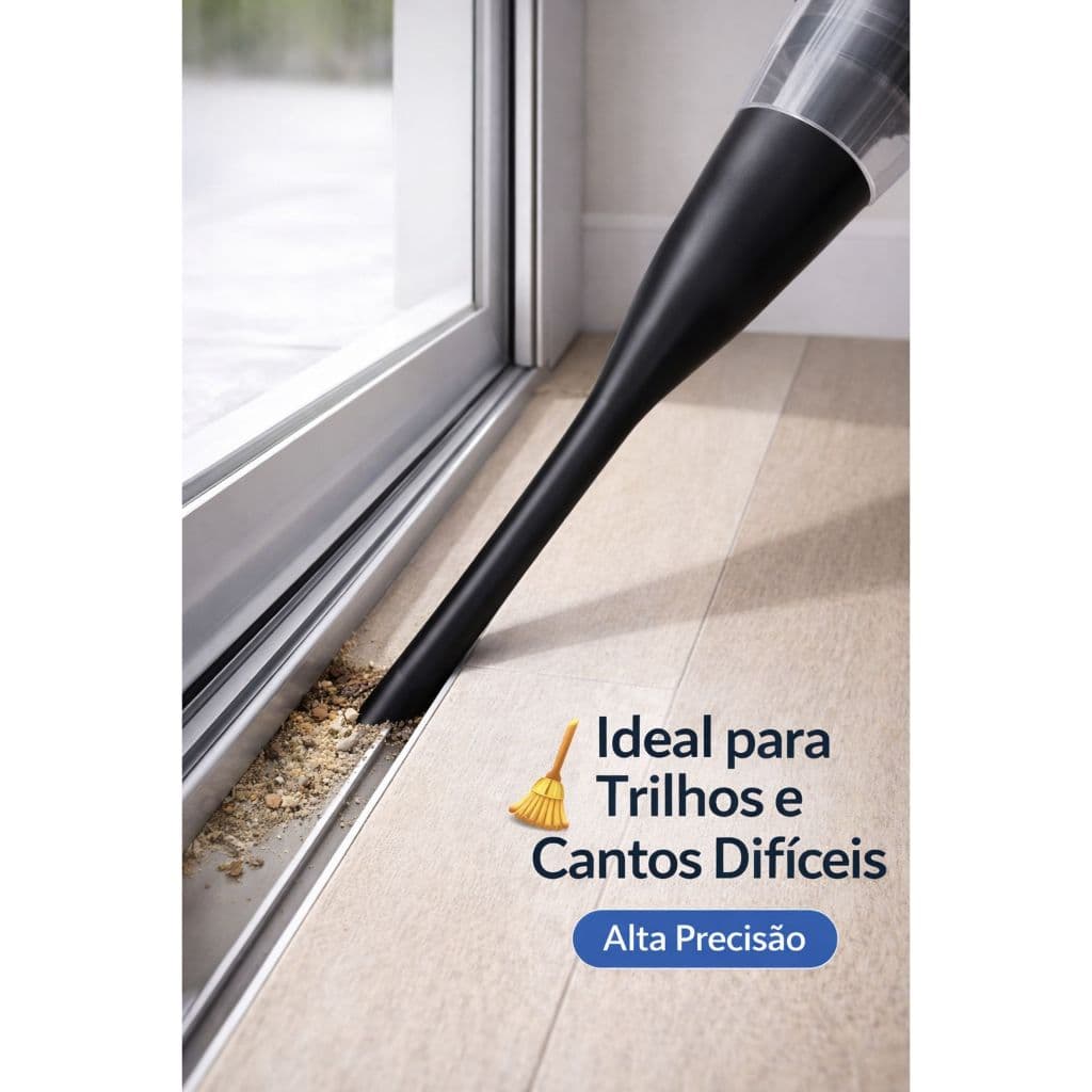 Adaptador Bico Fino para Aspirador, Ponteira para Cantos, Trilhos e Carro  Bico Alongado para Aspirador de Pó – Limpeza