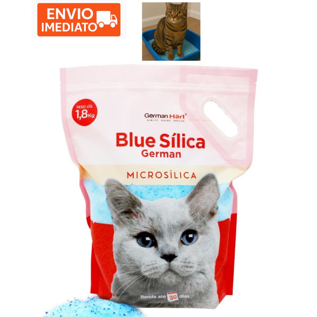Areia Silica Gato Xixi Higiene Tapete Higiene Gato Sem Cheiro Absorve Cheiro Lavanda 1,8kg Sanitaria