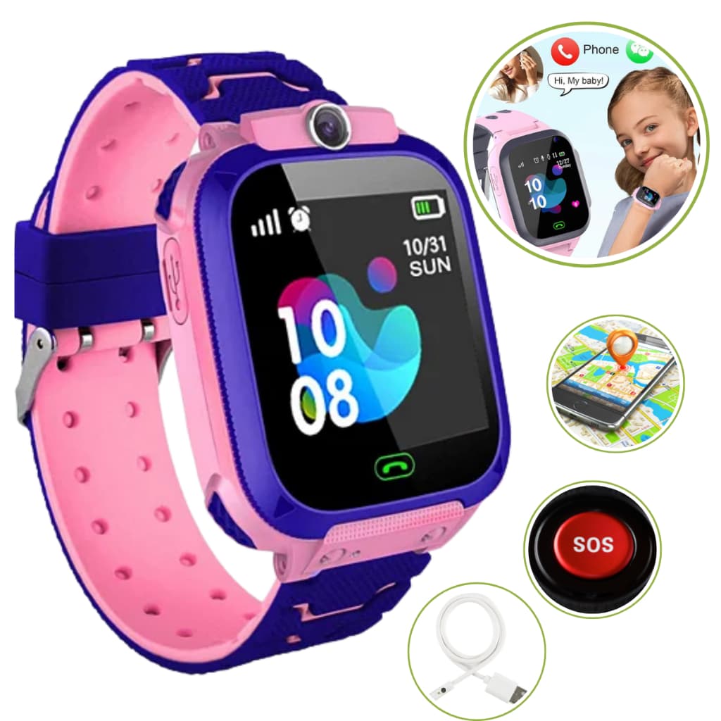 Relógio Smartwatch Infantil Rastreador Gps E Câmera Sos