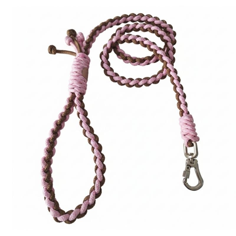 Guia De Corda Para Caes Grande Porte Coleira Pet Reforçada com Mosquetão Giratório Com Trava Resistente