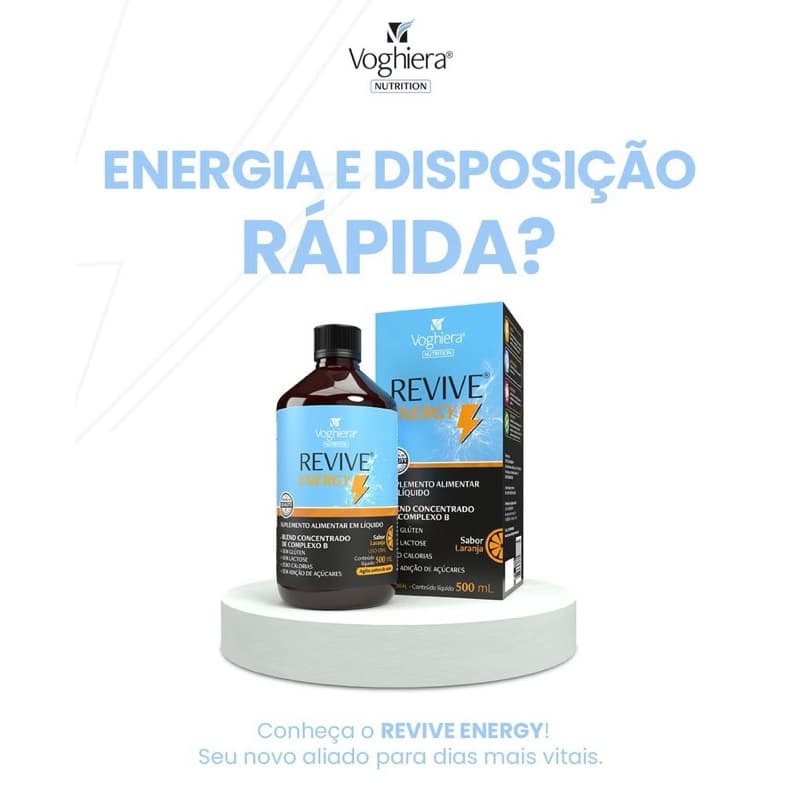 REVIVE ENERGY 500ml - BLEND COMPLEXO B + ENERGIA E FOCO