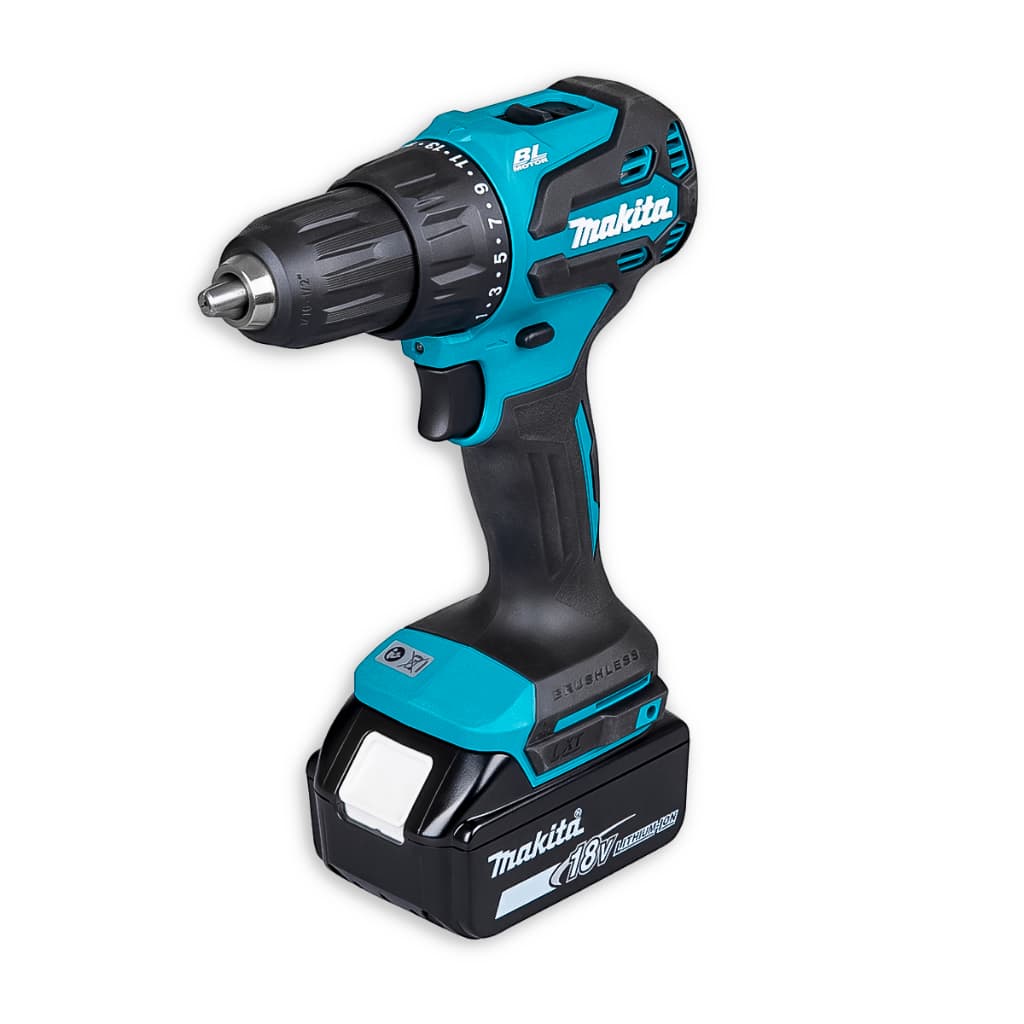 Parafusadeira Furadeira de Impacto Makita DHP490Z 18V com Mandril 13mm Torque 65Nm para Construção