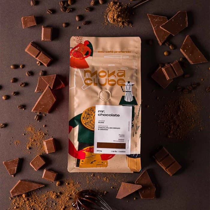CAFÉ EM GRÃOS MR CHOCOLATE MOKA CLUBE 250G