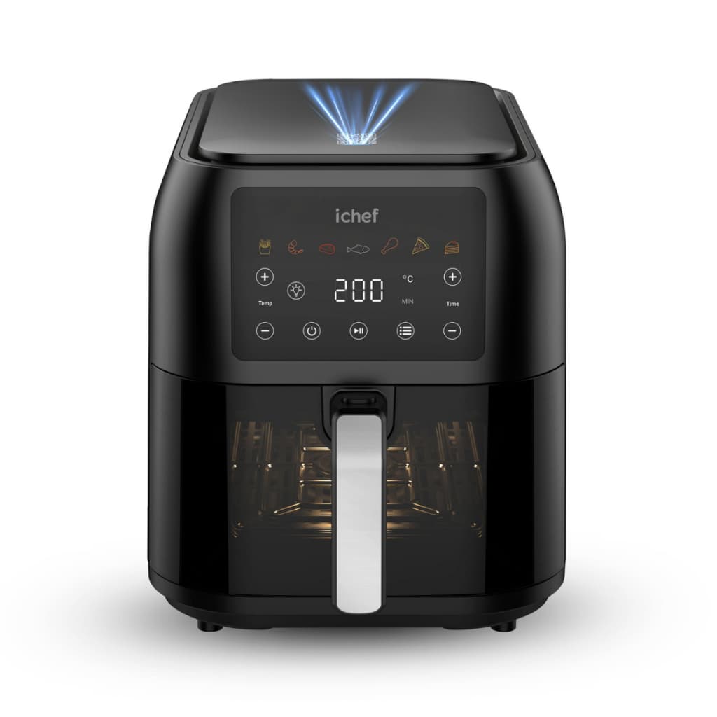 Airfryer 8 Litros Maxspace  C/ Inteligencia Artificial Fritadeira 127V ou 220V Painel Digital 8L