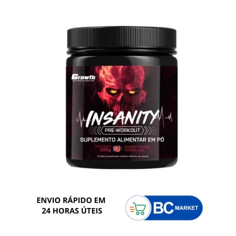 Pré Treino INSANITY  300Gr Growth Supplemments