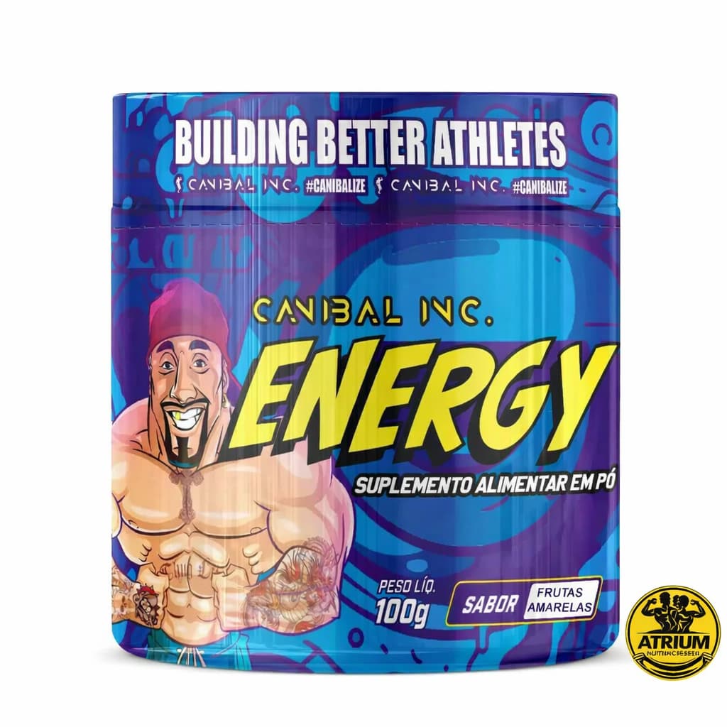 Pré Treino Energy Energia Força Resistência Canibal 100g