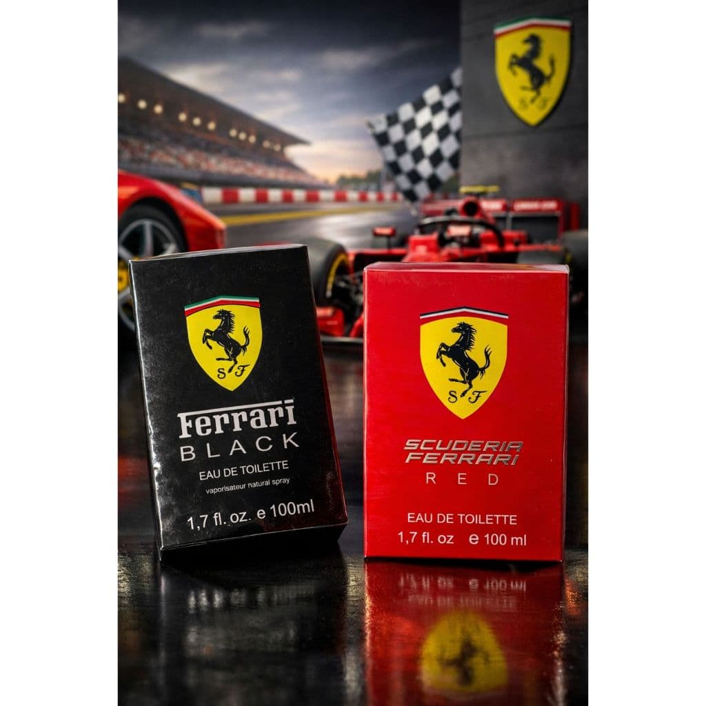 PERFUME MASCULINO FERRARI BLACK E RED 100ML - REF IMPORTADA