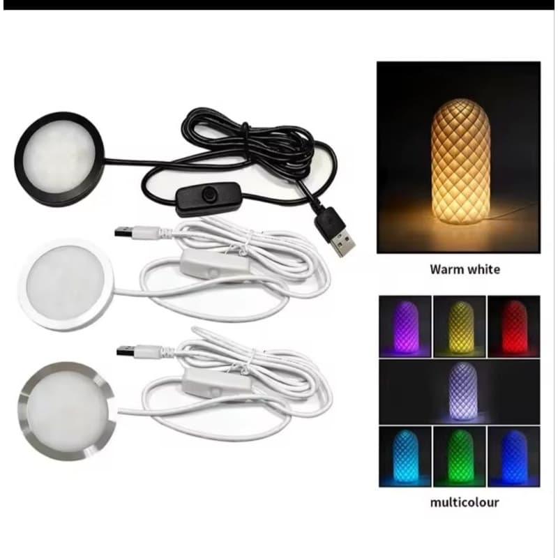 fita LED 5V, LED ultra fino, iluminação para 3D, Bambu Lab LED, fita RGB com controle, LED para luminárias, projetos 3D