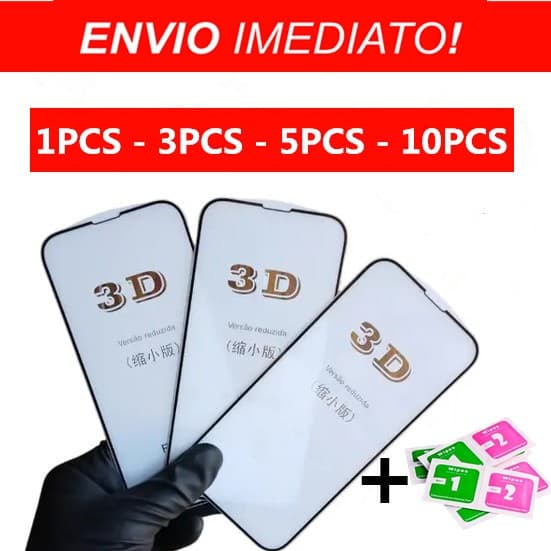 Película de Vidro 3D Para Samsung A06 A16 A26 A36 A55 A56 A07 A17 A27 A37 A57