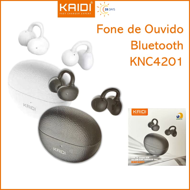Fone de Ouvido Sem fio Bluetooth Condução de Ar OWS Kaidi KNC4201