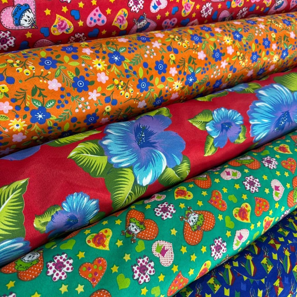 Tecido Chita Estampada 1,50mt Festa Junina 100% Poliéster | Chitão Chitinha | Artesanato | Patchwork