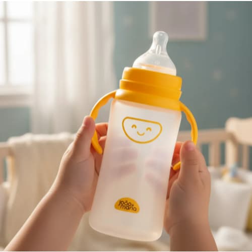 Mamadeira Fluxo Variável Cimed João E Maria 0-6+ Meses 360ml Amarelo