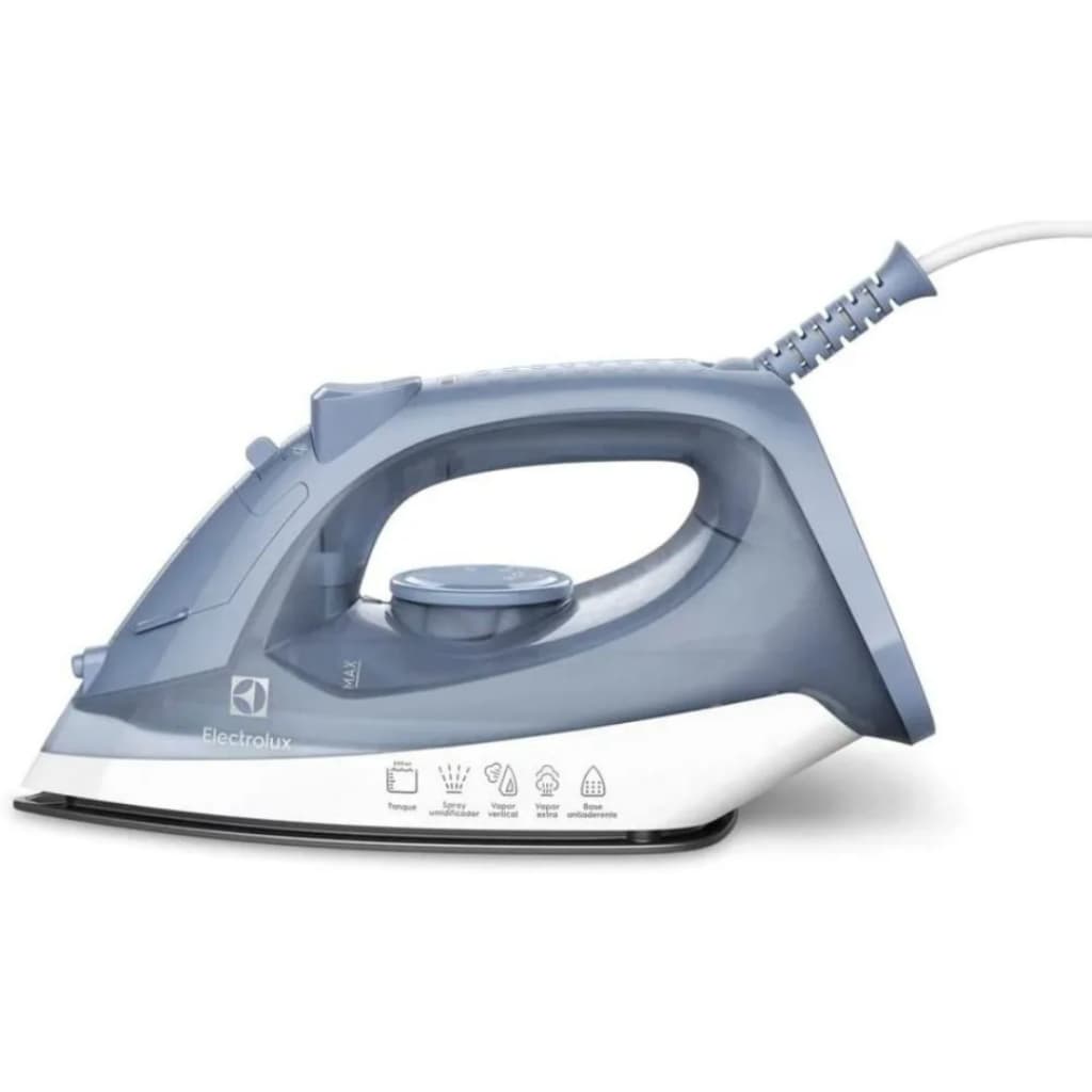 Ferro a Vapor e Seco Electrolux ESI10 127V Azul Base Antiaderente