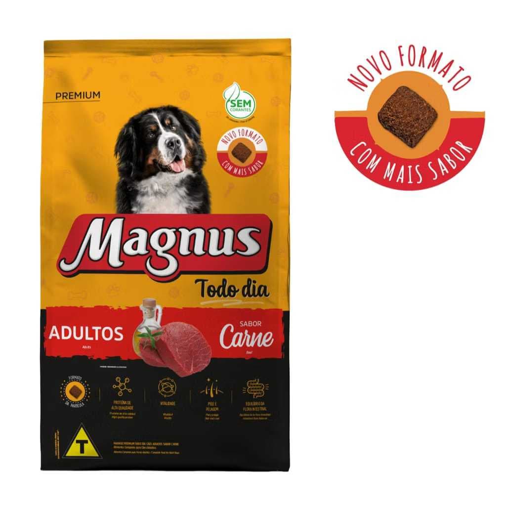 Ração Para Cachorro Magnus Cães Adultos Sabor Carne, Sabor Carne e Frango e Porte Pequeno