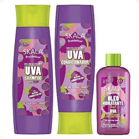 KIT SKALA UVA SHAMPOO+CONDICIONADOR+ÓLEO HIDRATANTE