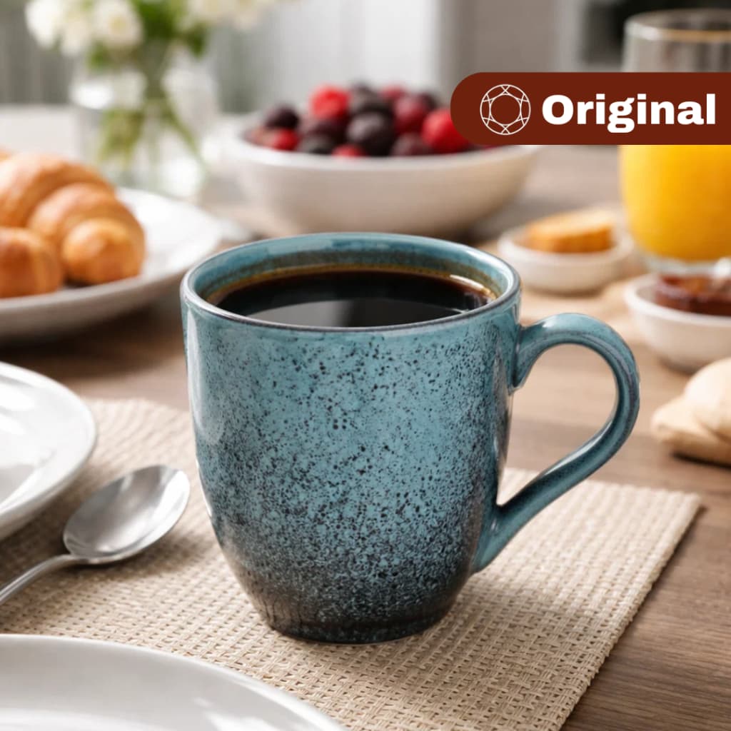 Caneca Em Cerâmica Orgânico Petroleum 273ml - Porto Brasil Original