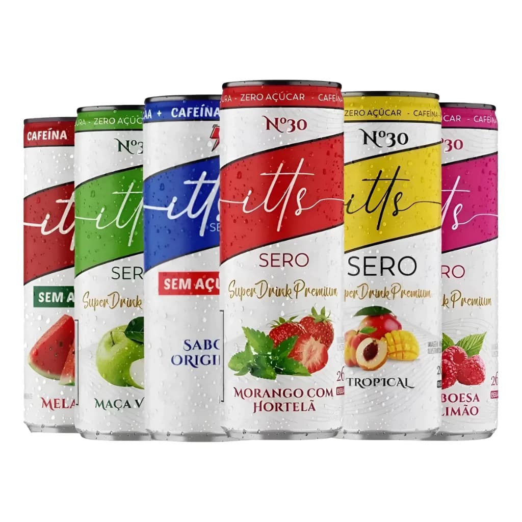 6x Itts Sero Bebida Super Drink Sem Açúcar Com Bcaa 269ml Mix