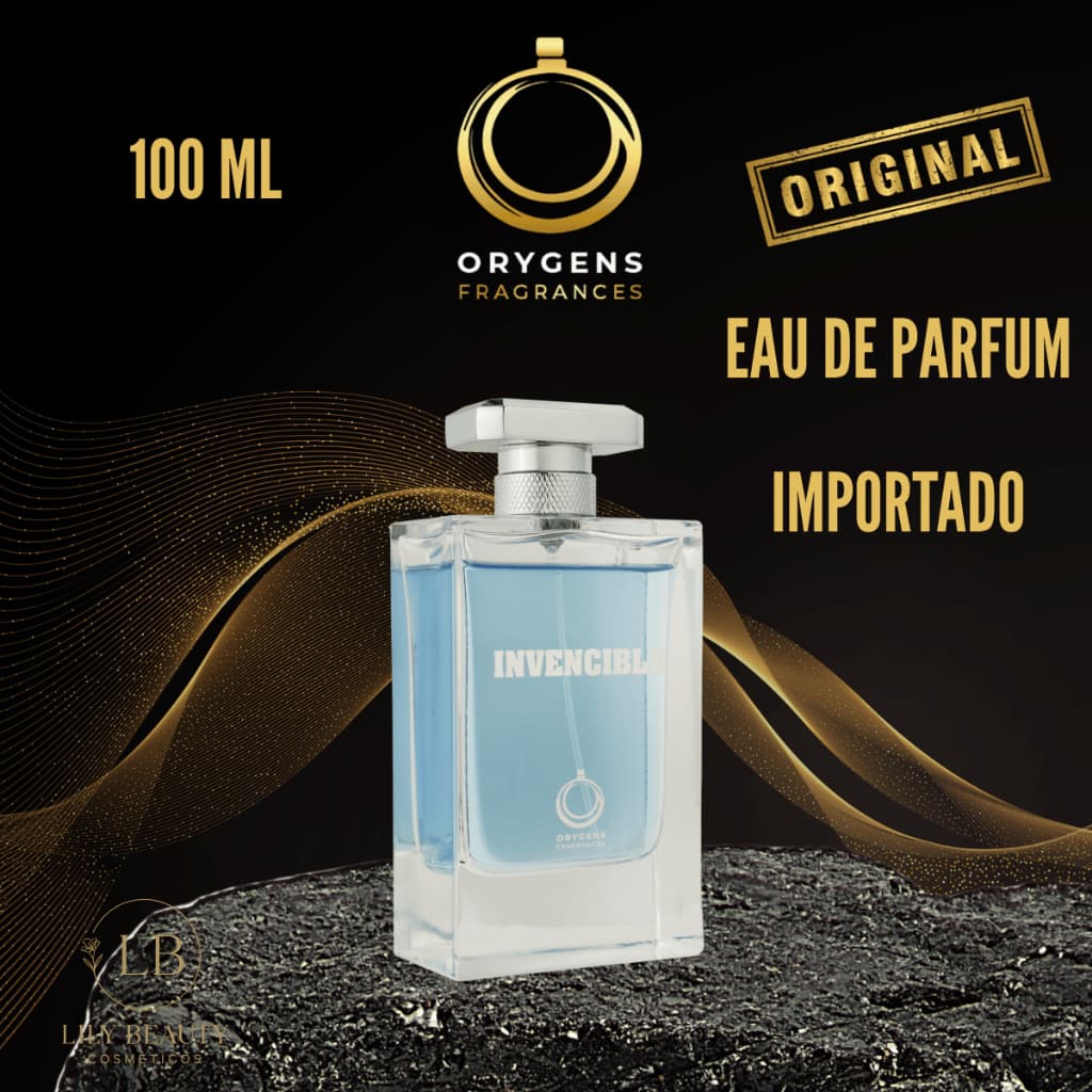 Perfume Masculino Invencible Importado Árabe Amadeirado/Aquático Eau de Parfum 100ML Orygens