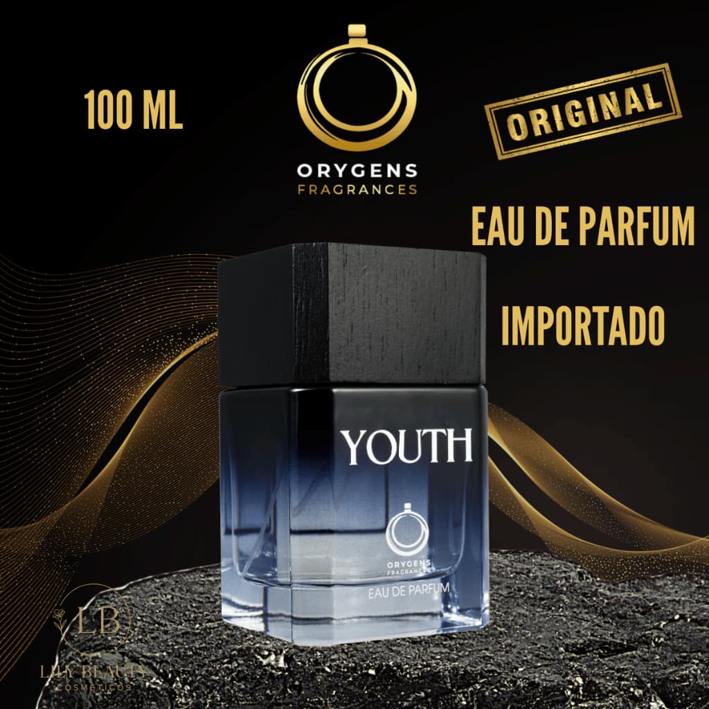Perfume Masculino Youth Importado Árabe Cítrico/Amadeirado Eau de Parfum 100ML Orygens