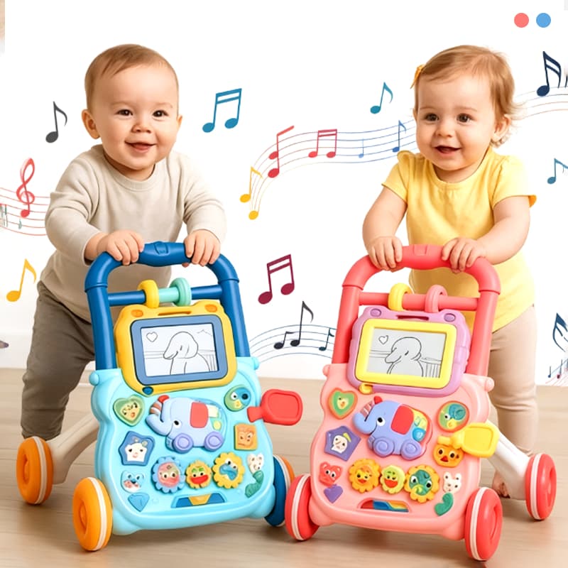 Andador Infantil De Empurrar Bebê Multifuncional anti-tombo Educativo Musical Didático Multiatividades P20