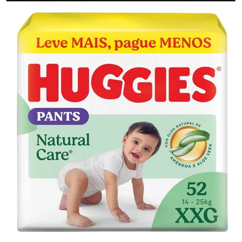 Fralda Huggies Natural Care Pants XXG