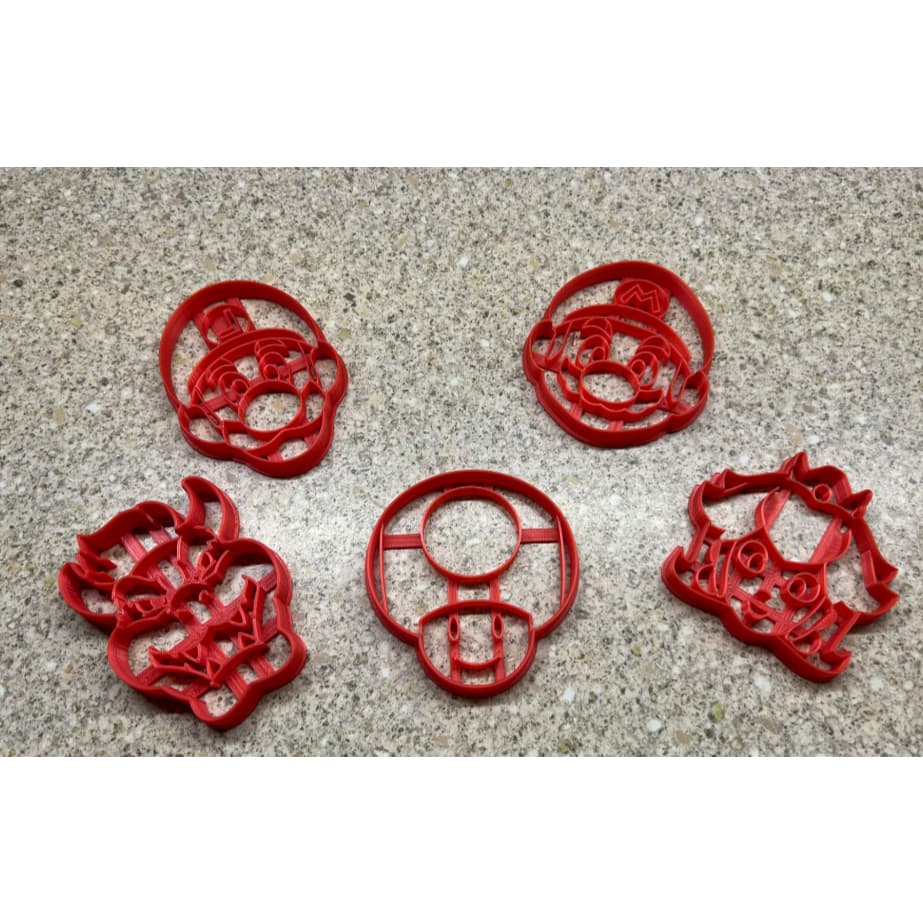 Cortadores de Biscoito/Massinha de Modelar - Mario Bross/Super Mario – Impressos em 3D