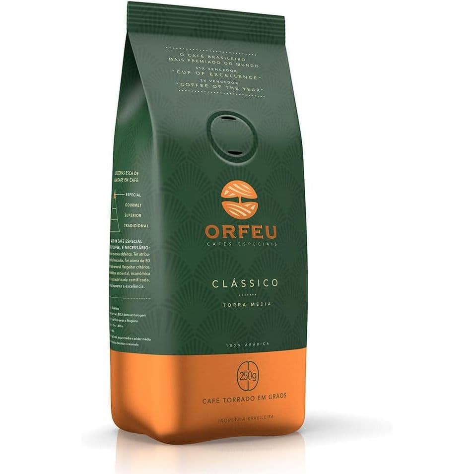 Café em Grãos Orfeu Clássico - 250g - MAIS VENDIDO!