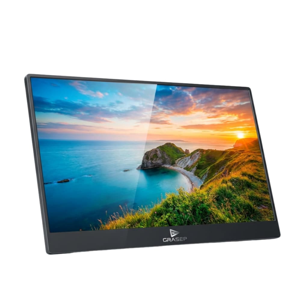 Monitor Portátil Profissional Gamer 15.6" IPS Full HD 60Hz HDR10 Som Estéreo 178° Mini HDMI/USB-C