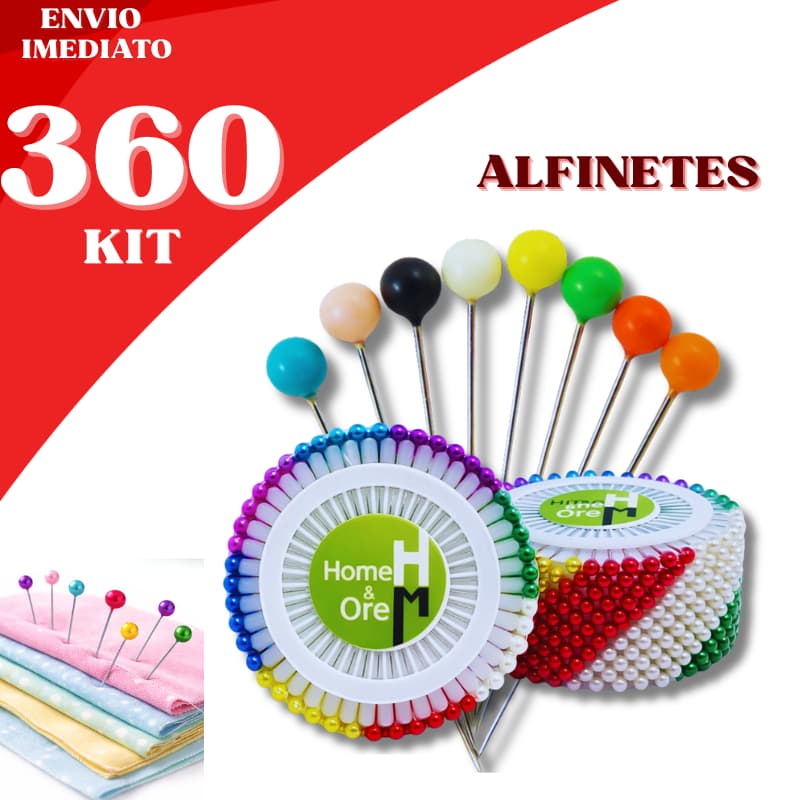 Alfinetes Cabeça Colorida Costura Artesanato DIY Patchwork Confecção Tecido Modelagem