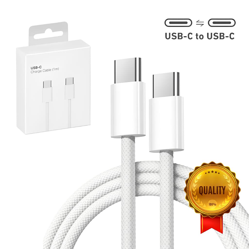 Cabo USB Tipo C para Tipo C Carregamento Rápido Alta Velocidade e Dados