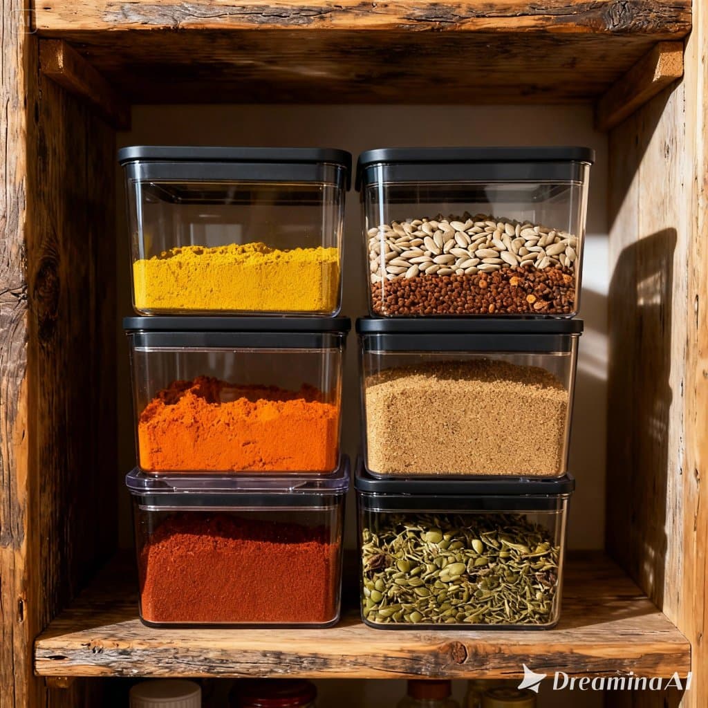 Pote Hermético Premium 480ml Acrílico Organizador Multiuso para Despensa Cozinha 1 und