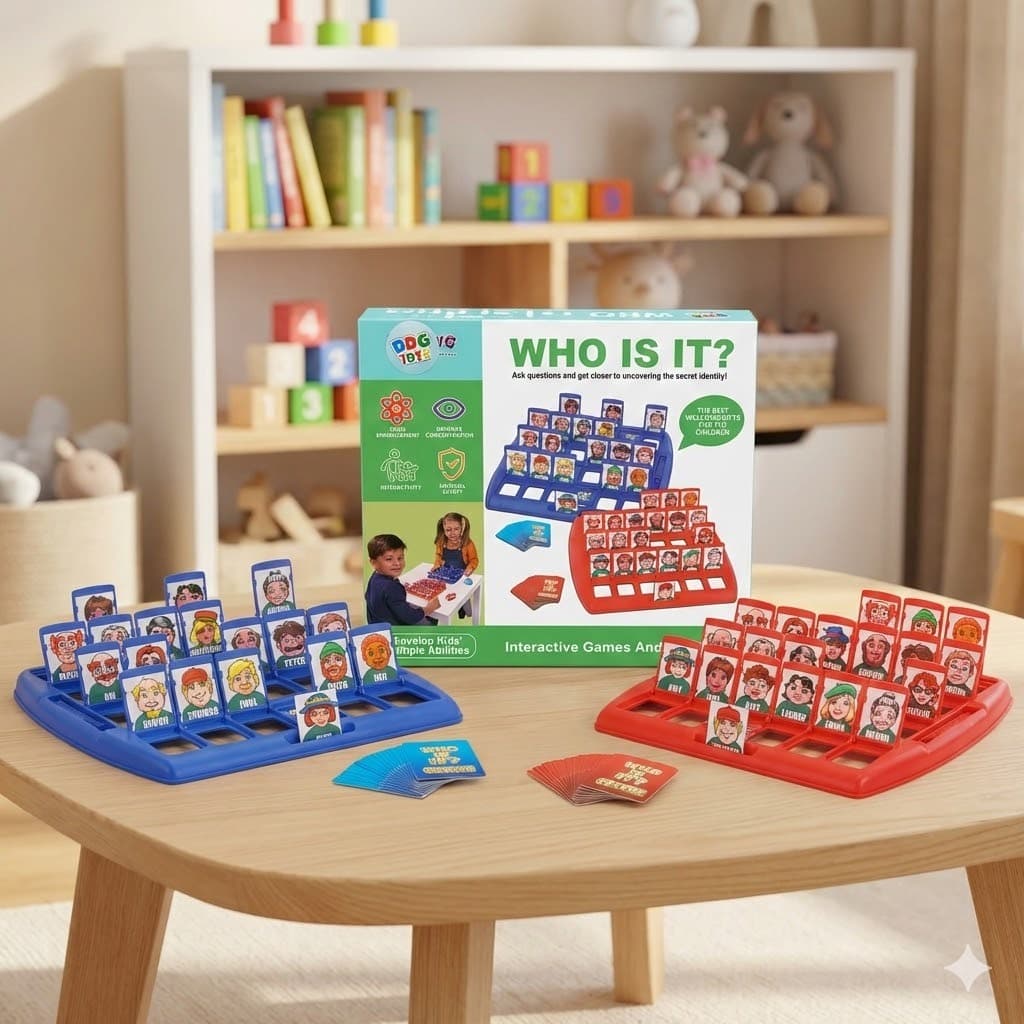 Jogo De Tabuleiro Quem Sou Eu Brinquedo Interativo Família Educativo Estratégia Adivinhação Kids +4 Anos