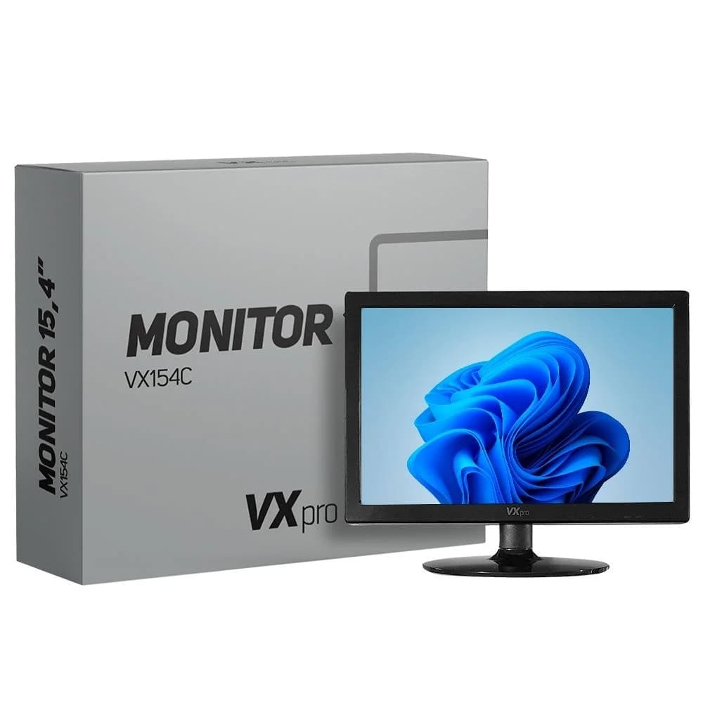 Monitor Gamer VX Pro 15.4", HD, HDMI e VGA, Preto - VX154X