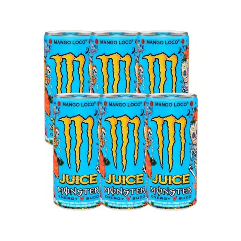 MONSTER ENERGY MANGO LOCO 269ML - Pack de Monster Energy Mango Loco - 6 unidades