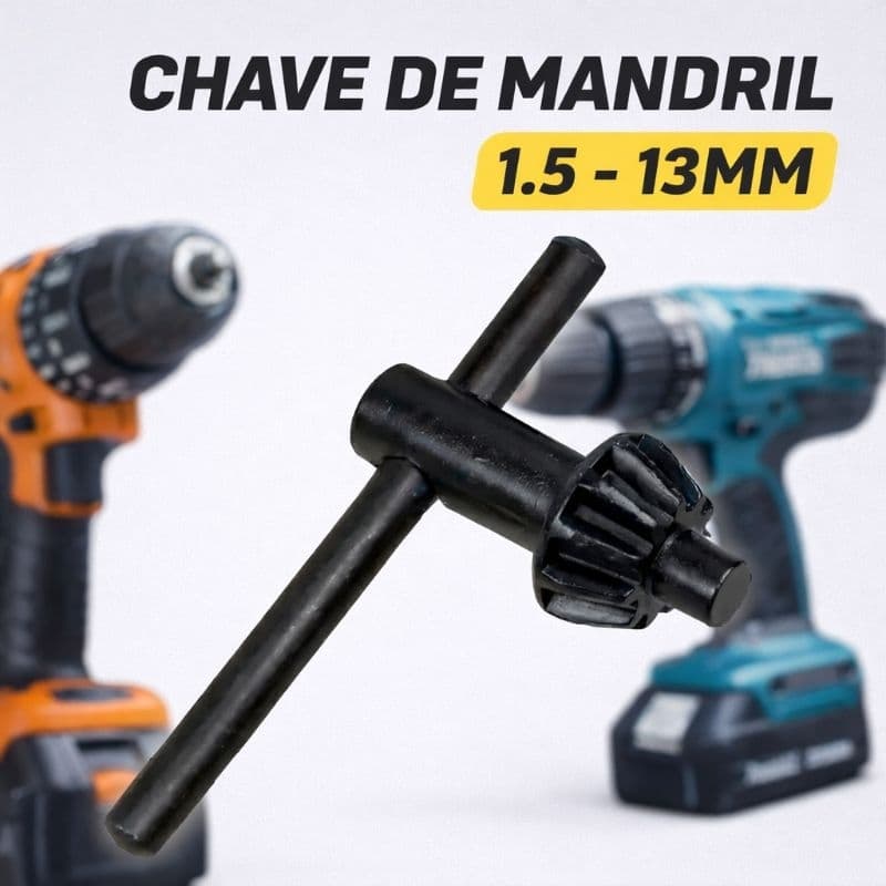 CHAVE MADRIL DE FURADEIRA E PARAFUSADEIRA 1.5 13mm