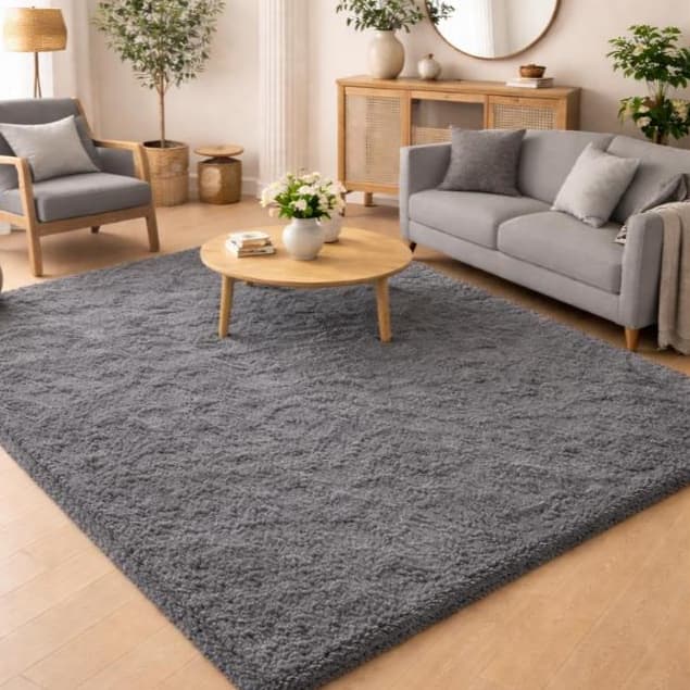 Tapete Felpudo Peludo 2,50x2,00 Sala Quarto Macio Luxo Antiderrapante