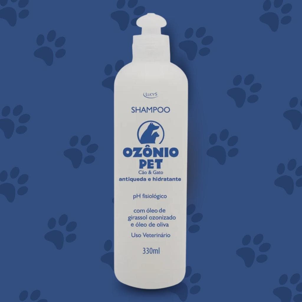 Shampoo Ozônio Pet Cão e Gato antiqueda e hidratante com óleo de girassol ozonizado e óleo de oliva