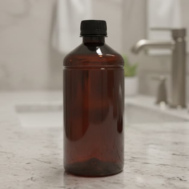 Kit até 10x Frasco Pet 500ml Âmbar para Refil Sabonete Líquido Shampoo Condicionador Banheiro Lavanderia Cozinha