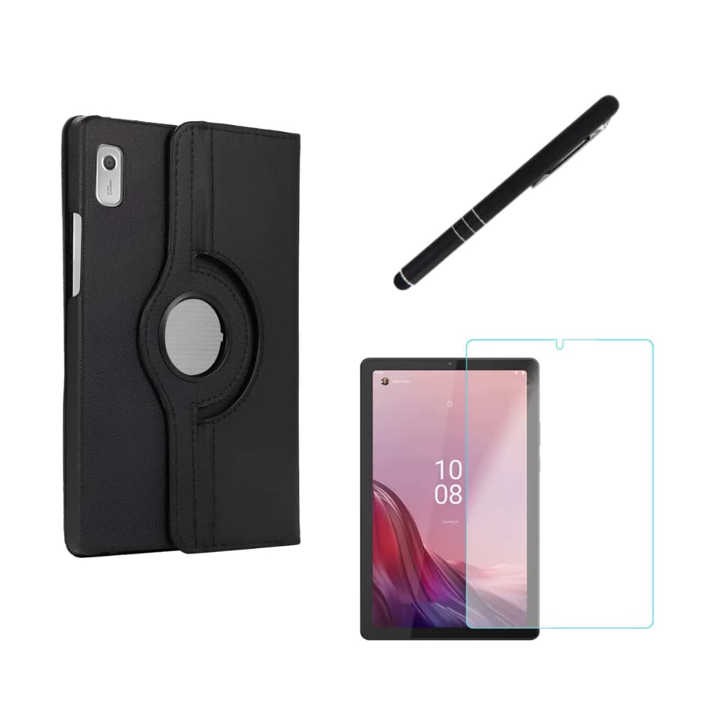 Capa Giratoria Para Tablet Lenovo Tab M9 Tb-310fu Tb-310xu 9.0" Polegadas Kit Completo Capa + Película + Caneta