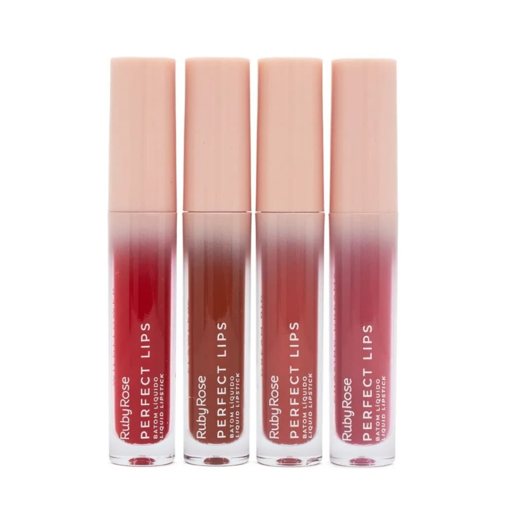 Batom Líquido Matte Perfect Lips Ruby Rose Alta Pigmentação Longa Duração