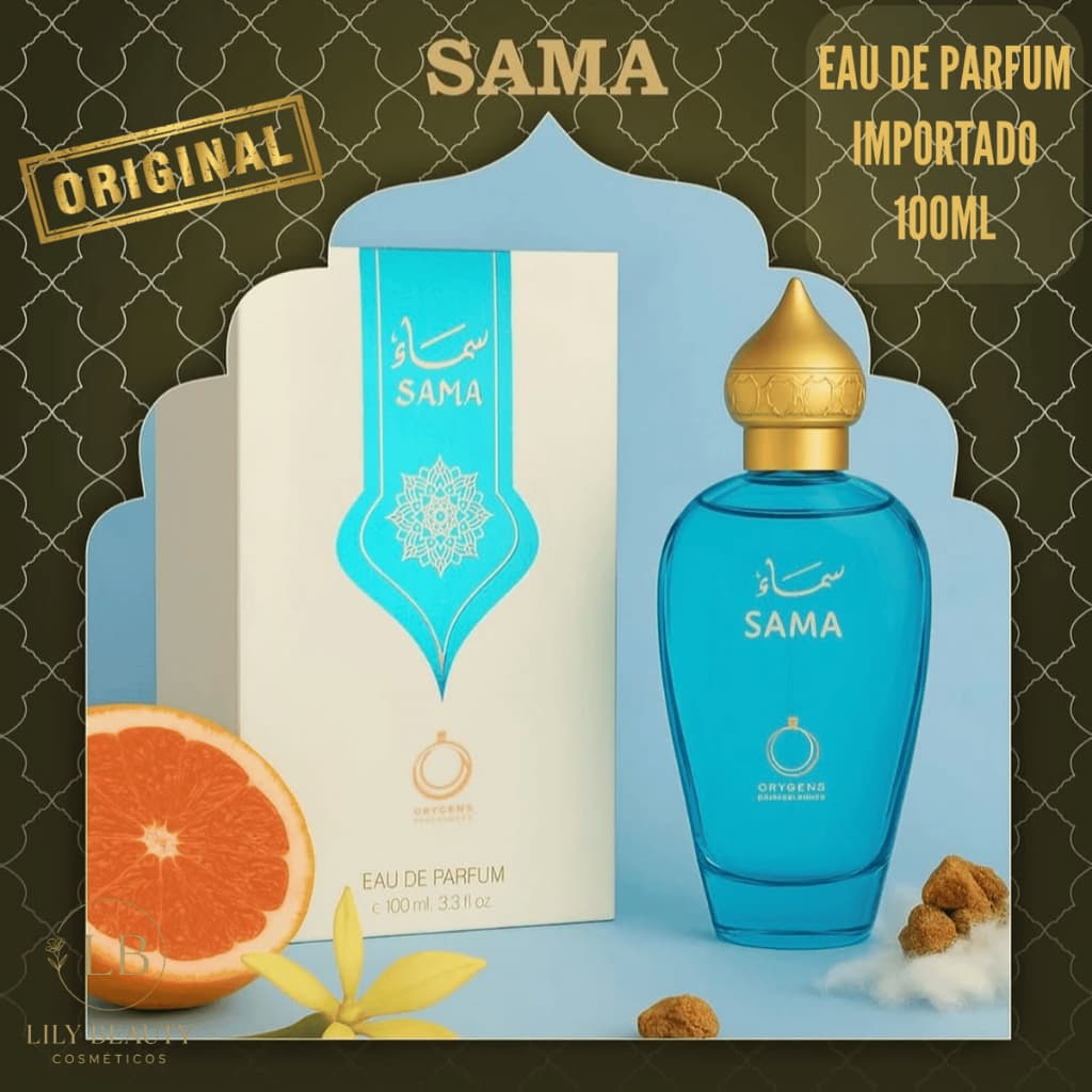 Perfume Árabe Feminino Sama Importado Cítrico/Floral Eau de Parfum 100ML Orygens